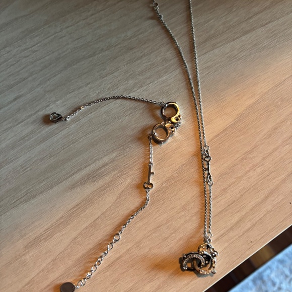 Jean Charles Boisset (JCB) Matching Set Handcuffs Silver Necklace and Bracelet - Picture 5 of 5